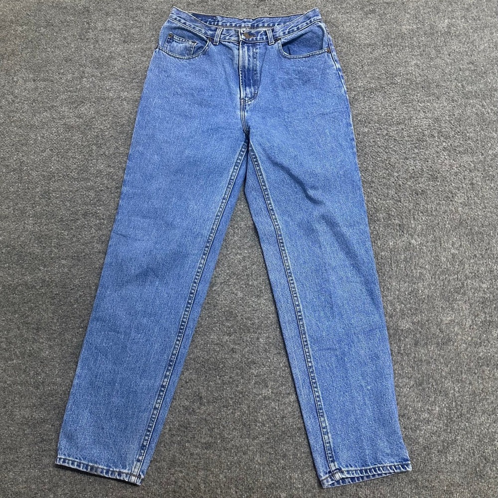 Jordache Jeans Womens Size 11/12 Blue Basics Rugged Denim Straight Leg Comfort